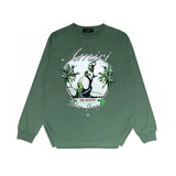 Amiri Long Sleeved Shirt Printed Trendy Pure Cotton