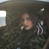 Bathing Ape Hoodie Joint Shark Sweater Hooded Zip Jacket