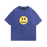 Drew house tshirt r collection d@ew moisturewicking, distressed smiley face graphic, crew neck, pullover, short sleeve wholesale single piece