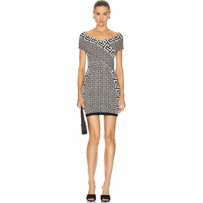 Women Dresses Bandage Dress Party Dress Skirt (Ont0408)