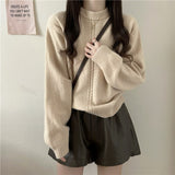 Women Knitted Pullover Vintage Sweater Loose Sweater