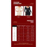 Shapewear bodysuit long sleeves waist and abdomen tightening