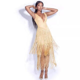 Women Dresses Bandage Dress Tassels Party Dress (Ont0408)