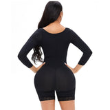 Shapewear bodysuit long sleeves waist and abdomen tightening