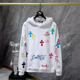 Chh Chrome Hearts Hoodie Color Sanskrit Hand Painted Graffiti Hooded Sweater