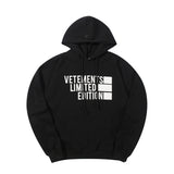 Vetements Hoodie VTM Letter Logo Printed Loose Hooded Sweater