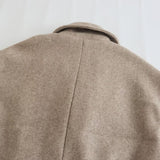 Women Woolen Coat Autumn and Winter Long over the Knee Woolen Coat