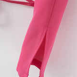 Women Suits Spring and Autumn Suit Sexy Long Sleeve Slim Fit Midriff-Baring Bandage Small Top