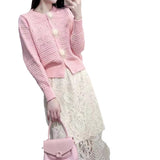 Women Knitwear Autumn and Winter Sweater Loose Knitted Cardigan