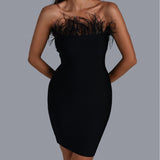 Women Evening Dress Bandage One-Piece Dress Party Dress