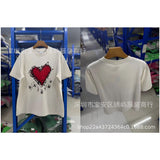 saint m t shirts s.m cartoon print crew neck pullover short sleeve top