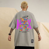 Men T Shirt Hiphop Couple Short Sleeve T-shirt Hip Hop Oversize Half Sleeve Tee