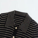 Women Sweater Knit Wear Lapel Knitted Top Autumn Long Sleeve Sweater Cardigan