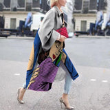 Women Trench Coat Autumn Long Sleeve Turn-down Collar Coat