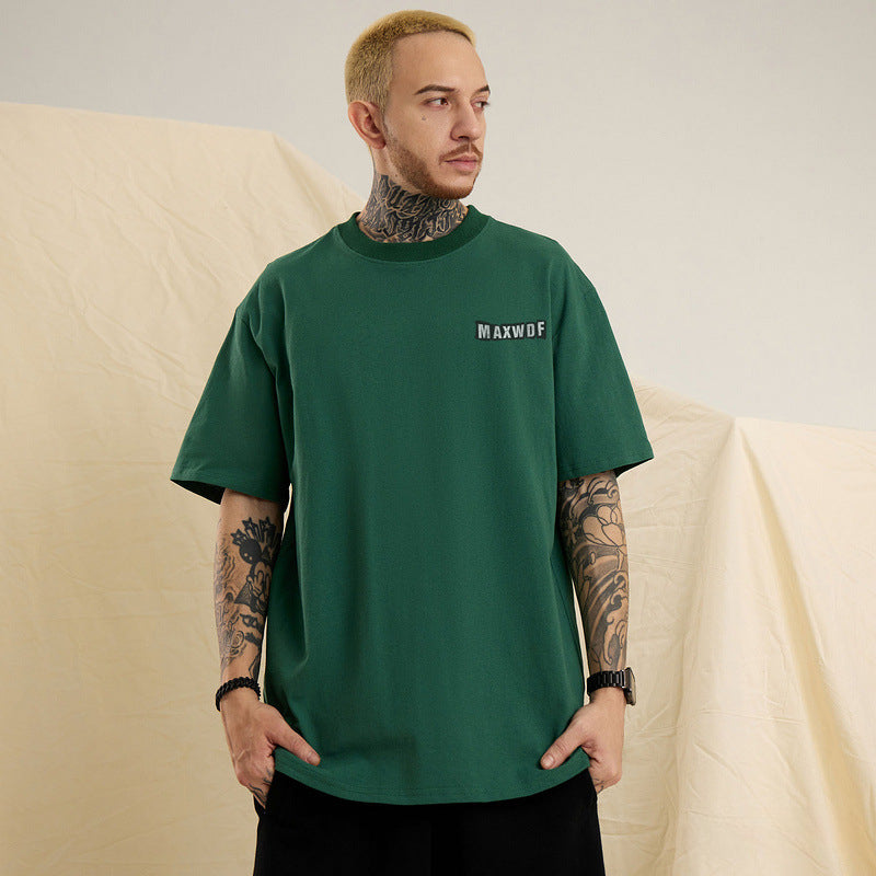 Men T Shirt round Neck Short Sleeve Loose-Fitting Casual T-shirt