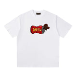 Drew house tshirt r d@ew cartoon series graphic crew neck pullover short sleeve wholesale single piece
