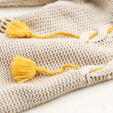 Women Sweater Knitwear Spring/Autumn V-neck Loose-Fitting Tassel Pullover Knitted Sweater