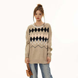Unisex Sweater Autumn Ethnic Style Color Matching Sweater