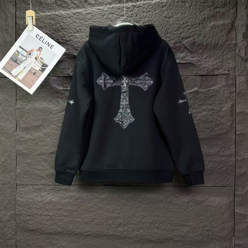 CHH Chrome Hearts Hoodie Men's and Women's Same Fleece Hooded Cardigan Sweater