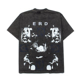 Hip-hop t shirts american high street temple cross messenger washed distressed retroloose short-sleeved t-shirt trendy tee