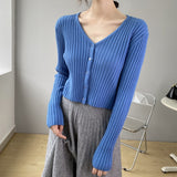 Women Cardigan Sweater Knitted Cardigan Autumn Top 8t712