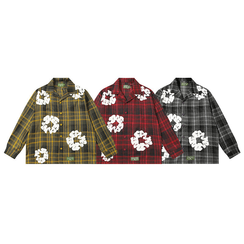 Denim Tears Shirt Kapok Plaid Long sleeve shirt