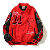 Saint m t jackets s.m. saint michael pattern baseball jacket wholesale single piece