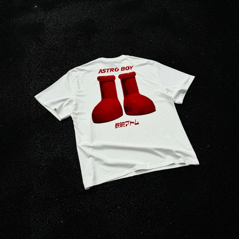 saint m t shirts s.m. collaboration cartoon graphic crewneck short sleeve t-shirt