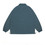 Unisex Jacket Retro Pullover Sports Jacket Loose Outdoor Polo Collar Top