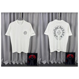Ch hip-hop t shirts ch short-sleeved sanskritflap pocket pants horseshoe printingloosecasualpure cotton american heavy weight high street
