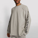 Vetements Sweater Autumn Reflective Letters Loose Long Sleeve Sweatershirt