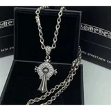 Chrome Hearts Necklace Men's and Women's Vintage Cross Letter Necklace