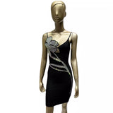 Women Dresses Bandage Dress Summer Flower Banquet Party Skirt (Ont0408)