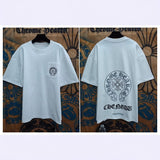 Ch hip-hop t shirts high street ch short-sleeved sanskrit stereoprinting short-sleeved loosecasualpure cottonamericaneasiest for match