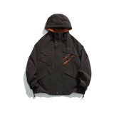 Unisex Jacket Vintage Casual Hooded Jacket Coat for Men and Women Loose Jacket