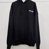 Vetements Hoodie Green Letters Printing plus Velvet Loose Sweater Hoodies