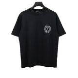 Ch hip-hop t shirts ch chrome hoof cross hardware short sleeve loosecasualamerican heavy weight short sleeve high street couple