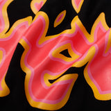 Drew house tshirt r d@ew washed & distressed flame letter crew neck pullover short sleeve