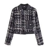 Women Jacket Autumn and Winter Cardigan Motorcycle Jacket