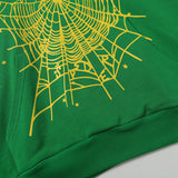 Sp5der Hoodie Cobweb Puff Print Pure Cotton