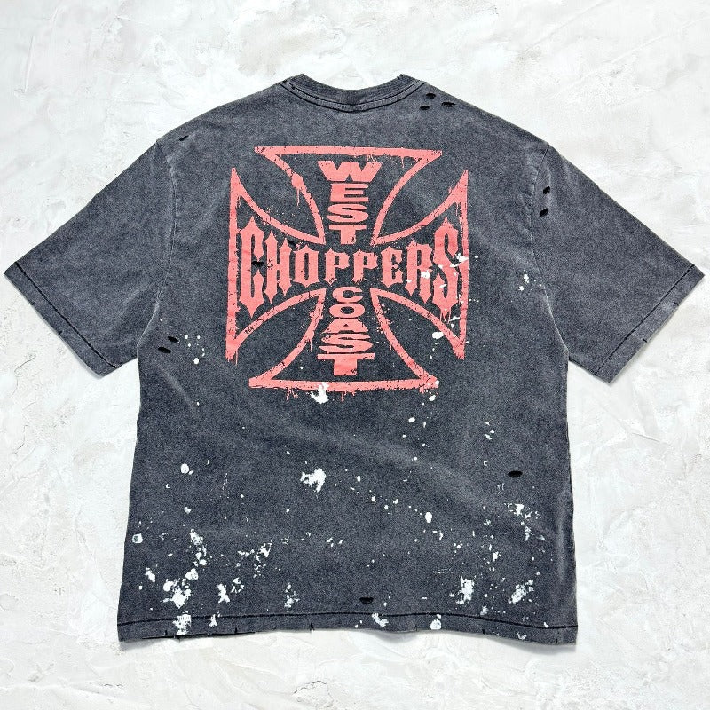 saint m t shirts s.m collaboration series graphic print crew neck pullover short sleeve t-shirt