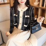 Women Knitwear Loose Knitted Cardigan Autumn and Winter Bow Sweater Coat