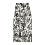 Women Skirt Vintage Oil Painting Skirt Autumn