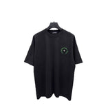 Ch hip-hop t shirts spring and summer ch short-sleeved sanskrit cross logo embroideramerican trendy loosecasualeasiest for match