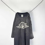 saint m t shirts s.m little angel graphic crewneck pullover short sleeve one-piece