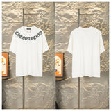 Ch hip-hop t shirts american ch short-sleeved neckline sanskrit embroiderheavy industryloosecasual high street easiest for matchcouple