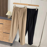 Women Sweatpants Summer Black Suit Pants Straight Harem Pants Pants