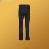 MIJKO Men Vintage Pants MIJKO Zipper Pants Micro Elastic Trousers Slim-Fit Jeans
