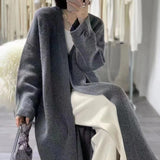 Women Knitwear Autumn and Winter Sweater Coat Loose Knitted Cardigan