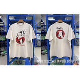 saint m t shirts s.m cartoon print crew neck pullover short sleeve top